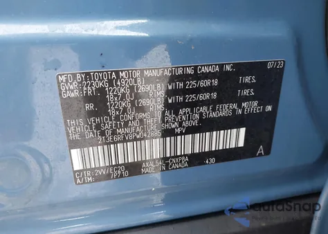 2023 Toyota Rav4 Hybrid Xse from USA, damaged, VIN 2T3E6RFV8PW042885